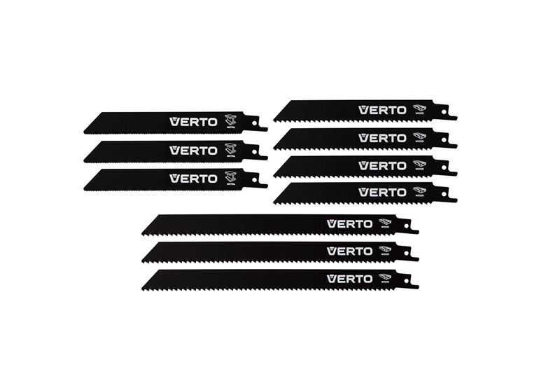Jeu de lame de scie sabre, 10pcs. Verto 64H130