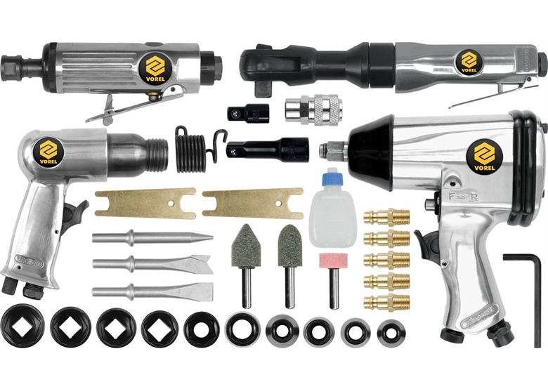 Kit d'outils pneumatique Vorel 81142 