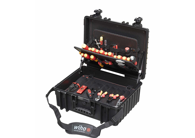 Ensemble d'outils XL pour électricien, 80 pièces dans une mallette Wiha WH-40523