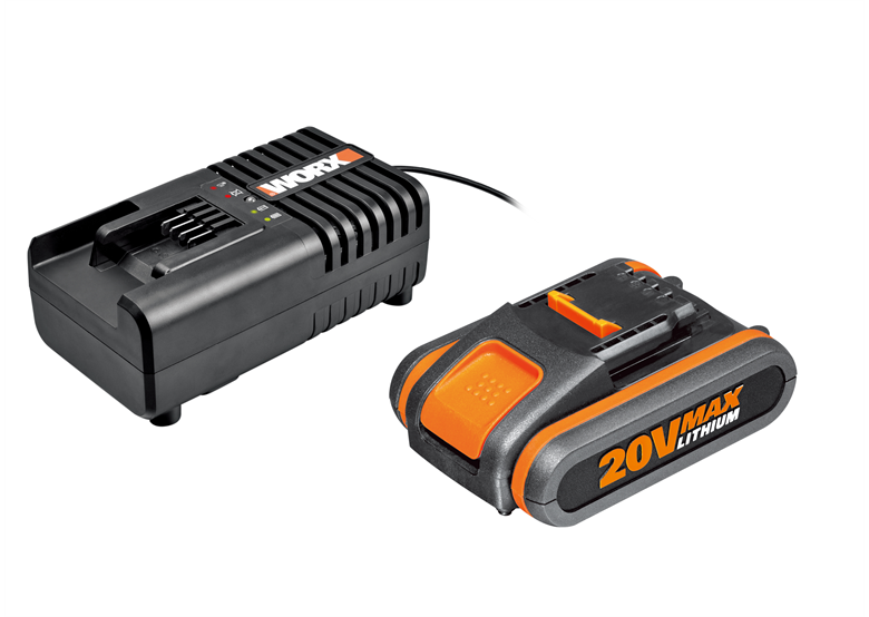 Batterie 20V 2.0Ah avec chargeur Worx Power Share WA3601