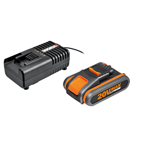 Batterie 20V 4.0Ah et chargeur 2A Worx Power Share WA3604
