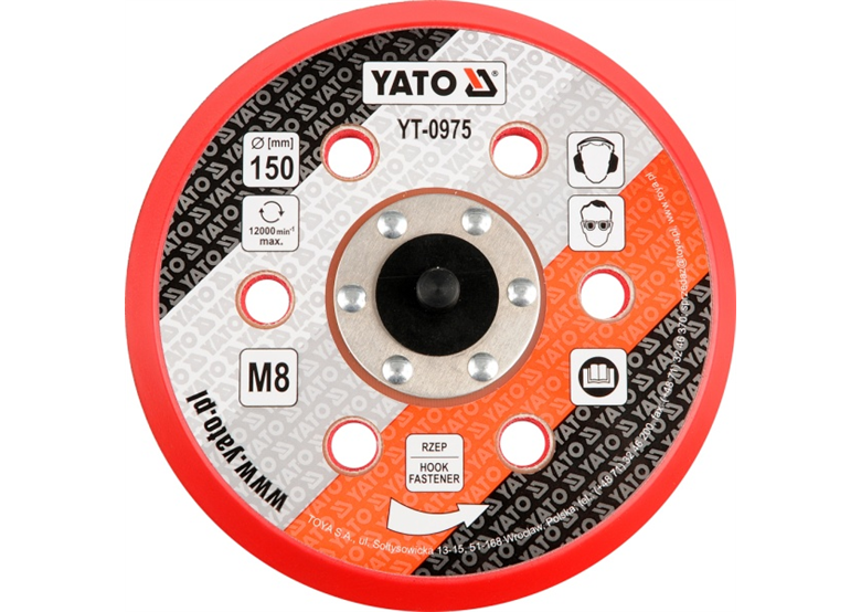 Disque sur velcro Yato YT-0975