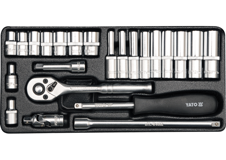 Kit d'outils 1/4" (23 pcs.) Yato YT-14421