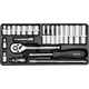 Kit d'outils 1/4" (23 pcs.) Yato YT-14421