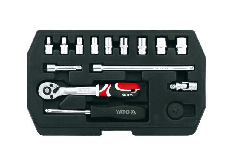 Kit d'outils 1/4” 15 pièces Yato YT-1444