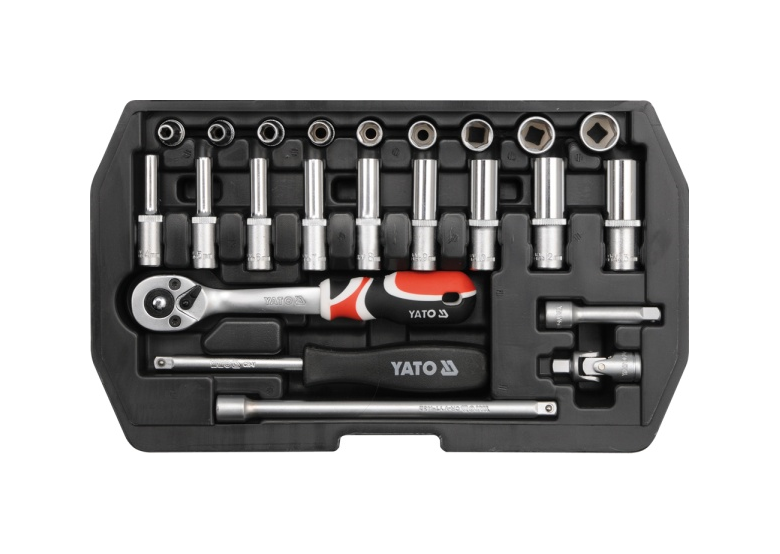 Kit d'outils 1/4” 23 pièces Yato YT-1445