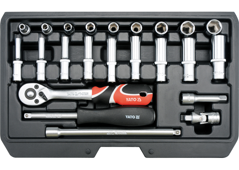 Kit d'outils 1/4" (23pcs.) Yato YT-14451