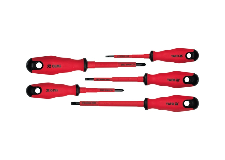 Kit de tournevis isolés 1000V 5 pièces Yato YT-2827