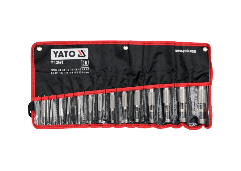 Kit de poinçons à  cuir 15 pièces Yato YT-3591