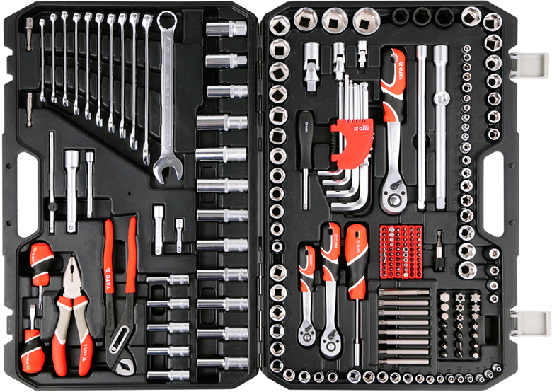 Ensemble d'outils 1/2'', 225 pièces Yato YT-38941