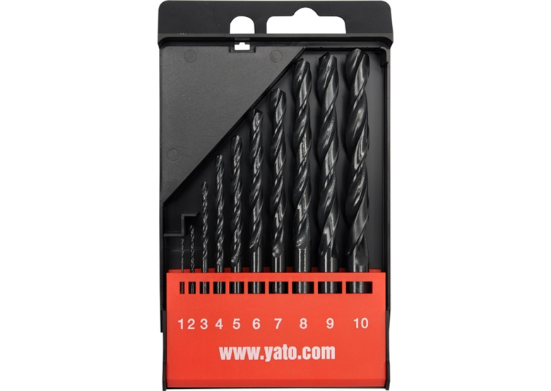 Kit de forets à métal hss 10 pièces 1 - 10 mm Yato YT-4461