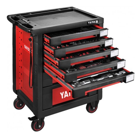 Chariot à outils avec équipement, 165 pcs. Yato YT-55293