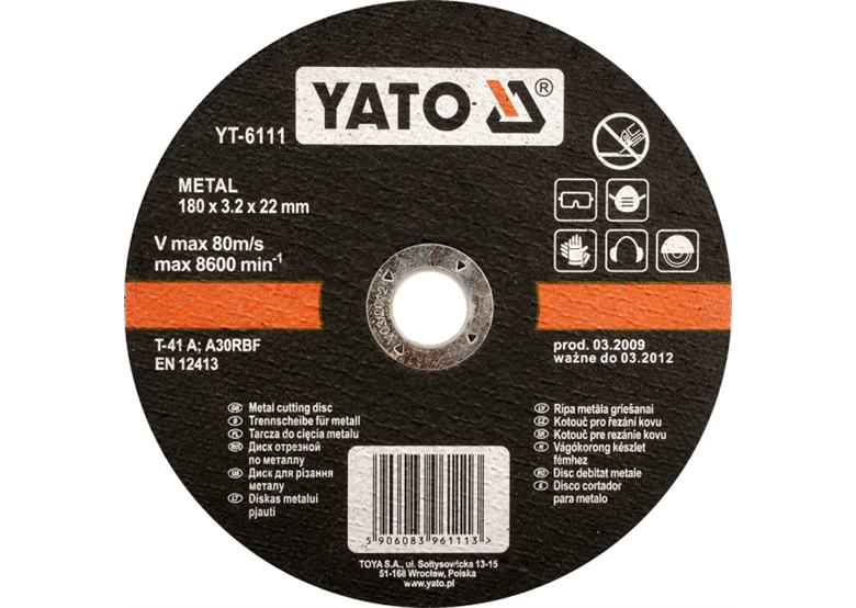 Disque à métal Yato YT-5927