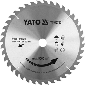 Lame de scie carbure pour bois 305x30mm Yato YT-60783
