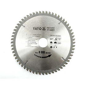 Disque pour aluminium 250x30mm T100 Yato YT-6095