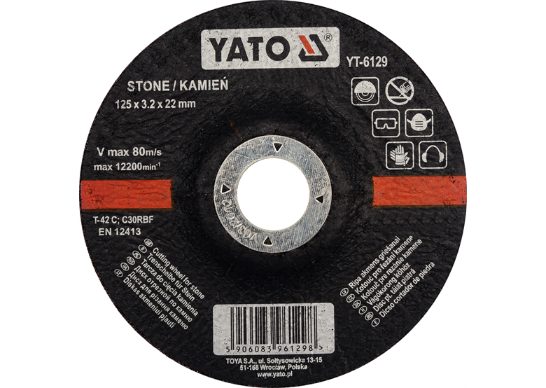 Disque à pierre Yato YT-6129