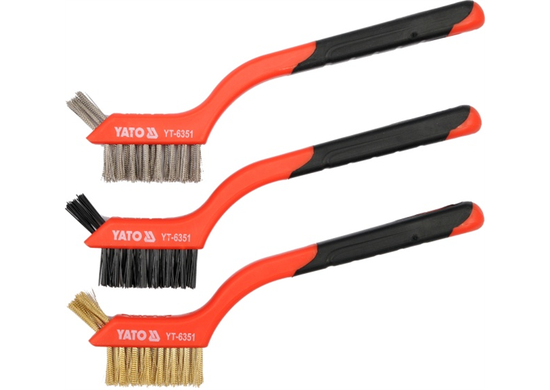 Brosse de fil 3 pièces Yato YT-6351