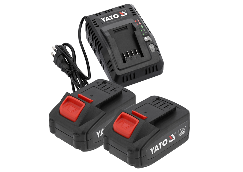 Chargeur avec 2 batteries 18V 4,0Ah Yato YT-828510